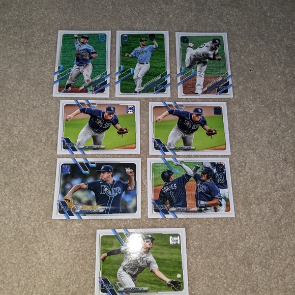 2021 Topps Tampa Bay rays lot of 8